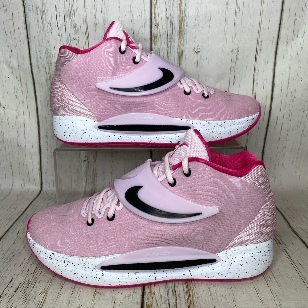 NEW mens Nike KD 14 Kay Yow breast cancer basketball shoes pink size 8 & 9